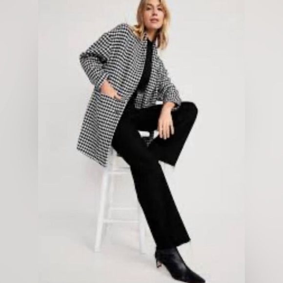 Black And White Houndstooth Jacket - Picture 3 of 4